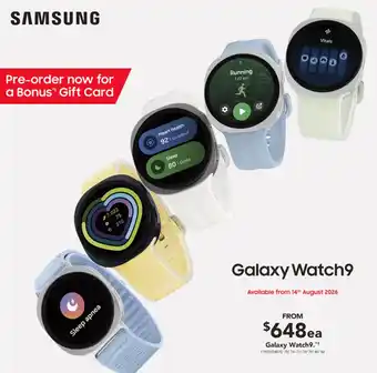 Harvey Norman Samsung Galaxy Watch9 offer