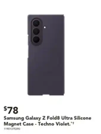 Harvey Norman Samsung Galaxy Z Fold8 Ultra Silicone Magnet Case - Techno Violet offer