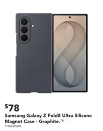 Harvey Norman Samsung Galaxy Z Fold8 Ultra Silicone Magnet Case - Graphite offer
