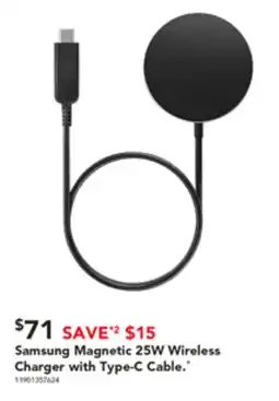 Harvey Norman Samsung Magnetic 25W Wireless Charger with Type-C Cable offer