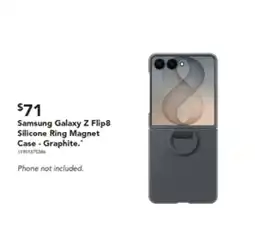 Harvey Norman Samsung Galaxy Z Flip8 Silicone Ring Magnet Case - Graphite offer
