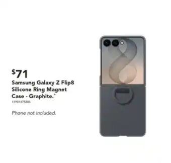 Harvey Norman Samsung Galaxy Z Flip8 Silicone Ring Magnet Case - Graphite offer