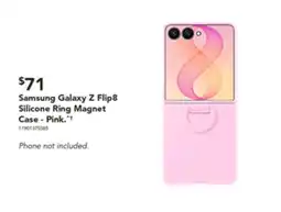 Harvey Norman Samsung Galaxy Z Flip8 Silicone Ring Magnet Case - Pink offer