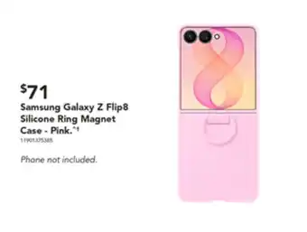 Harvey Norman Samsung Galaxy Z Flip8 Silicone Ring Magnet Case - Pink offer