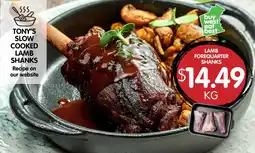 Spudshed Lamb Forequarter Shanks offer
