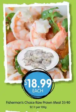 Spudshed Fisherman's Choice Raw Prawn Meat 31/40 offer