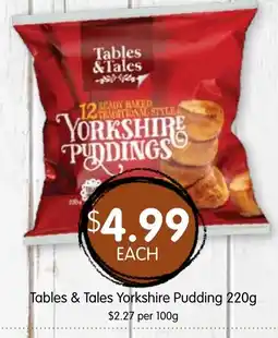 Spudshed Tables & Tales Yorkshire Puddings offer