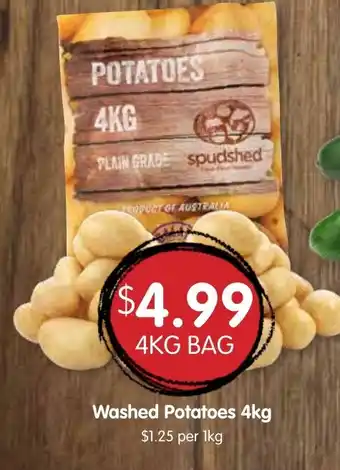 Spudshed Washed Potatoes 4kg offer