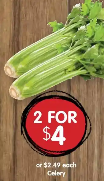 Spudshed Celery offer