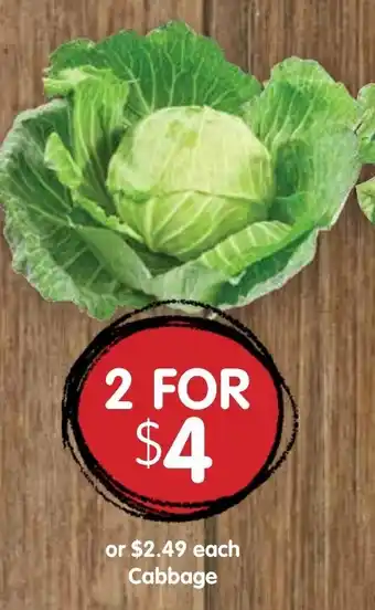 Spudshed Cabbage offer