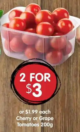 Spudshed Cherry or Grape Tomatoes offer