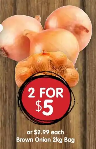 Spudshed Brown Onion offer