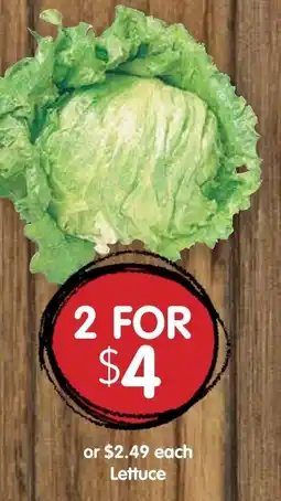 Spudshed Lettuce offer