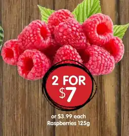 Spudshed Raspberries offer