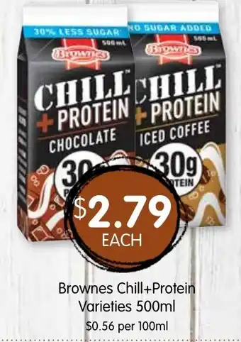 Spudshed Brownes Chill+Protein Varieties offer
