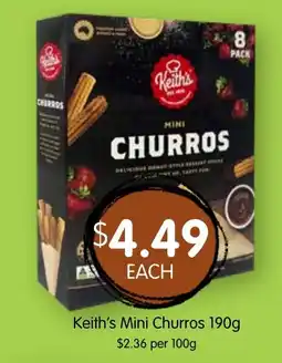 Spudshed Keith's Mini Churros offer