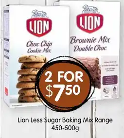 Spudshed Lion Less Sugar Baking Mix Range offer