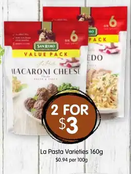 Spudshed San Remo La Pasta Varieties offer