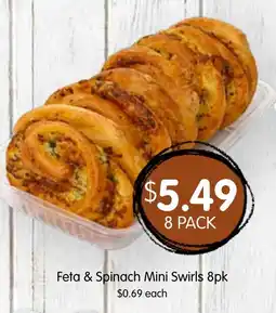 Spudshed Feta & Spinach Mini Swirls offer