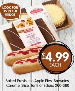 Spudshed Baked Provisions Apple Pies, Brownies, Caramel Slice, Tarts or Eclairs offer