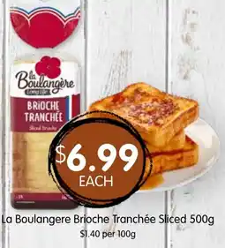 Spudshed La Boulangere Brioche Tranchée Sliced offer