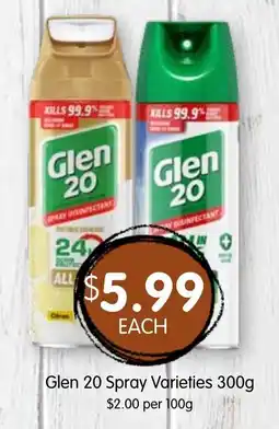 Spudshed Glen 20 Spray Varieties offer