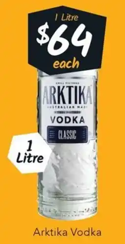 Ritchies Arktika Vodka offer