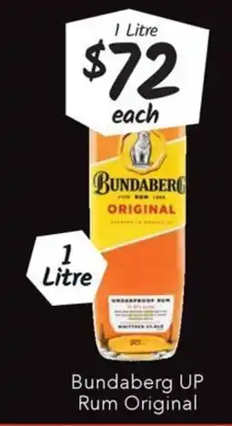 Ritchies Bundaberg UP Rum Original offer