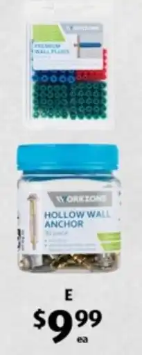 ALDI Workzone Hollow Wall Anchor offer