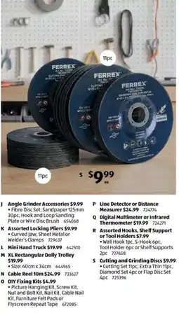 ALDI Ferrex Cutting and Grinding Discs offer