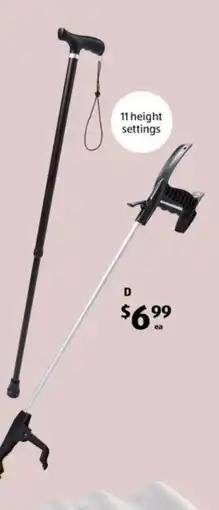 ALDI Adjustable walking stick offer