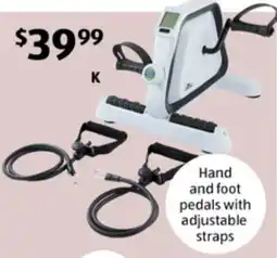 ALDI Hand and foot pedals with adjustable straps offer