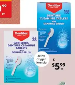 ALDI Denture Cleaning Tablets with Denture Brush offer