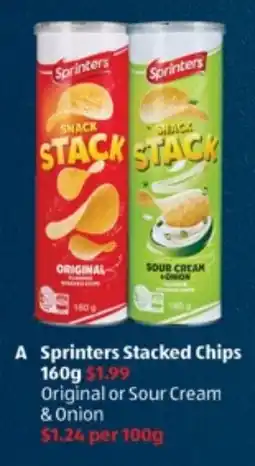 ALDI Sprinters Stacked Chips offer