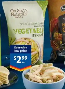 ALDI Oh So Natural Foods Vegetable Straws offer