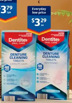 ALDI Dentitex Denture Cleaning Tablets offer