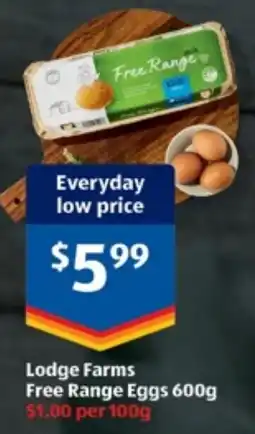 ALDI Lodge Farms Free Range Eggs offer