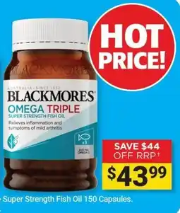 Cincotta Chemist Blackmores Omega Triple Super Strength Fish Oil offer