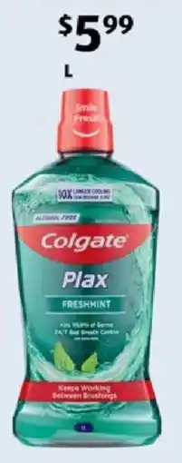 ALDI Colgate Plax Freshmint offer
