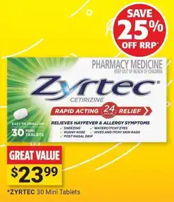 Cincotta Chemist Zyrtec Cetirizine offer
