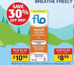 Cincotta Chemist flo nozoil nasal spray offer