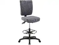 Officeworks Pago Flash High Back Drafting Chair Charcoal offer