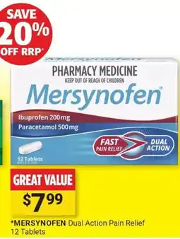 Cincotta Chemist Mersynofen Dual Action Pain Relief offer