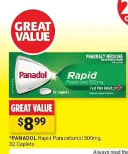 Cincotta Chemist Panadol Rapid Paracetamol 500mg offer