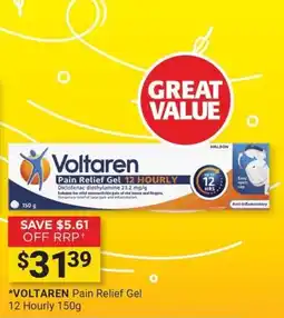 Cincotta Chemist Voltaren Pain Relief Gel 12 Hourly offer
