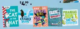 ALDI Dr. Seuss, Hardback Books, First in Series, Where's Wally or Scholastic Picture Books offer