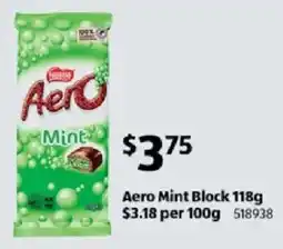ALDI Aero Mint Block offer