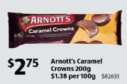 ALDI Arnott's Caramel Crowns offer