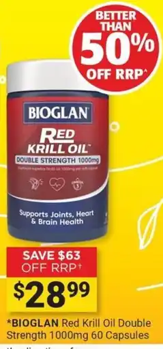 Cincotta Chemist Bioglan Red Krill Oil Double Strength offer
