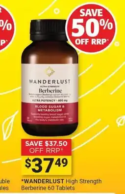 Cincotta Chemist Wanderlust High Strength Berberine offer